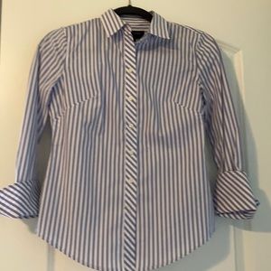 Tailored striped blouse